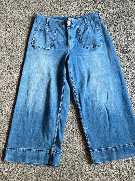 Anthropologie Denim - Anthropologie Maeve the Colette Cropped Jeans Denim Pants Wide Leg Plus Size 18